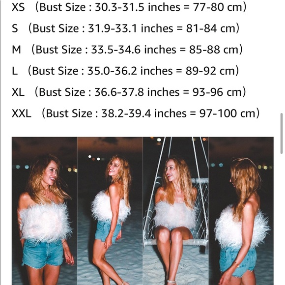 🎉Pre Order New 100% Real Ostrich Feathers Crop Top Or Wear As A Mini Ski… - Picture 2 of 4